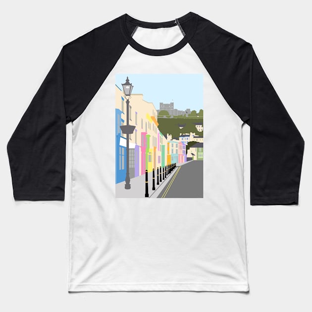 Dover, Kent, Street View, Castle Street Baseball T-Shirt by OneThreeSix